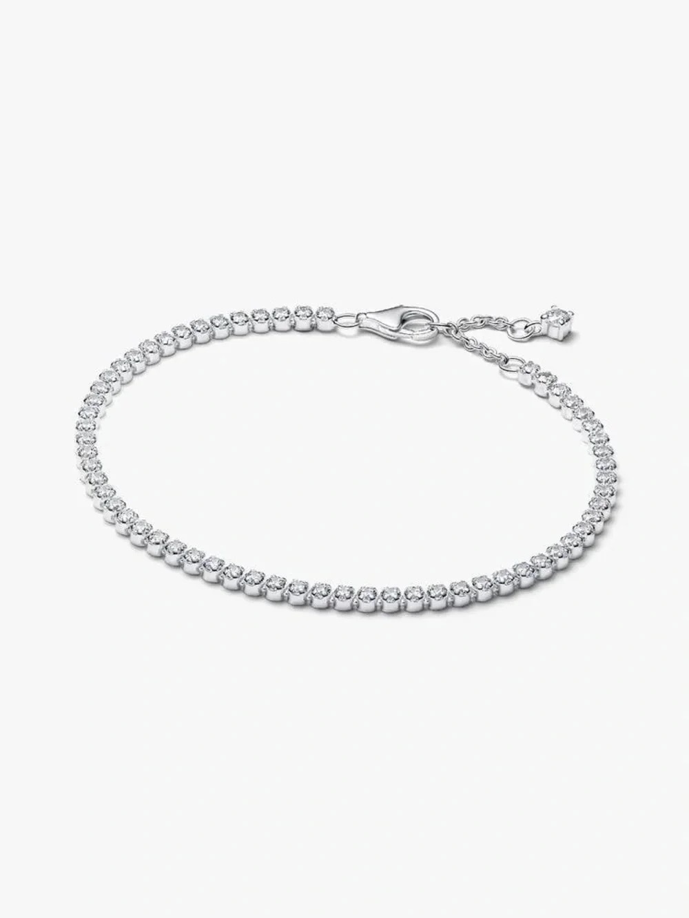 Pandora Silver Sparkling Stone Tennis Bracelet